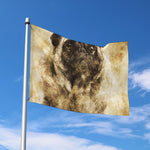 Vintage Pug Portrait Print Polyester Flag