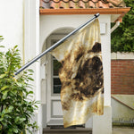 Vintage Pug Portrait Print Polyester Flag