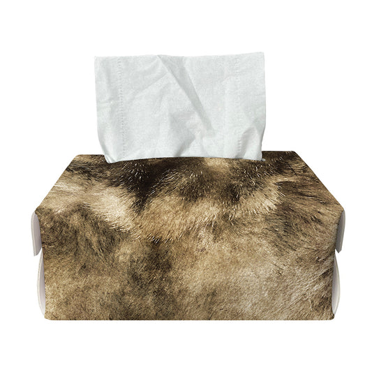 Vintage Pug Portrait Print Rectangle Tissue Box Cover