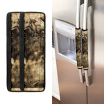 Vintage Pug Portrait Print Refrigerator Handle Covers