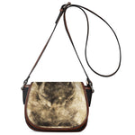 Vintage Pug Portrait Print Saddle Bag