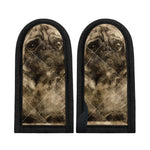 Vintage Pug Portrait Print Skillet Handle Cover