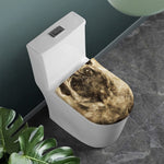 Vintage Pug Portrait Print Toilet Lid Cover