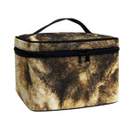 Vintage Pug Portrait Print Travel Makeup Bag