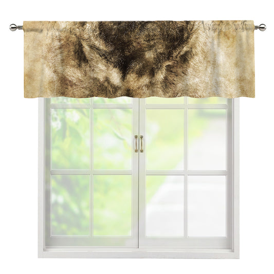 Vintage Pug Portrait Print Window Valance