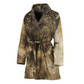Vintage Pug Portrait Print Women's Bathrobe