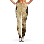 Vintage Pug Portrait Print Women's Leggings