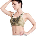 Vintage Pug Portrait Print Women's Sports Bra