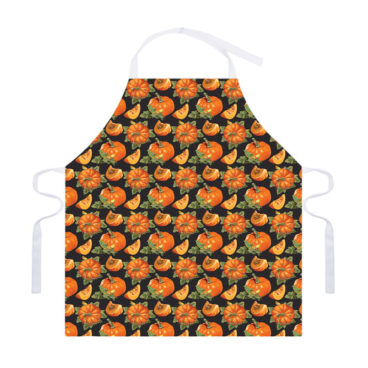 Vintage Pumpkin Pattern Print Adjustable Apron