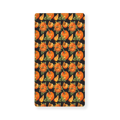 Vintage Pumpkin Pattern Print Baby Crib Sheet
