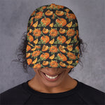 Vintage Pumpkin Pattern Print Baseball Cap