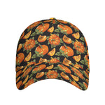 Vintage Pumpkin Pattern Print Baseball Cap