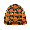 Vintage Pumpkin Pattern Print Beanie