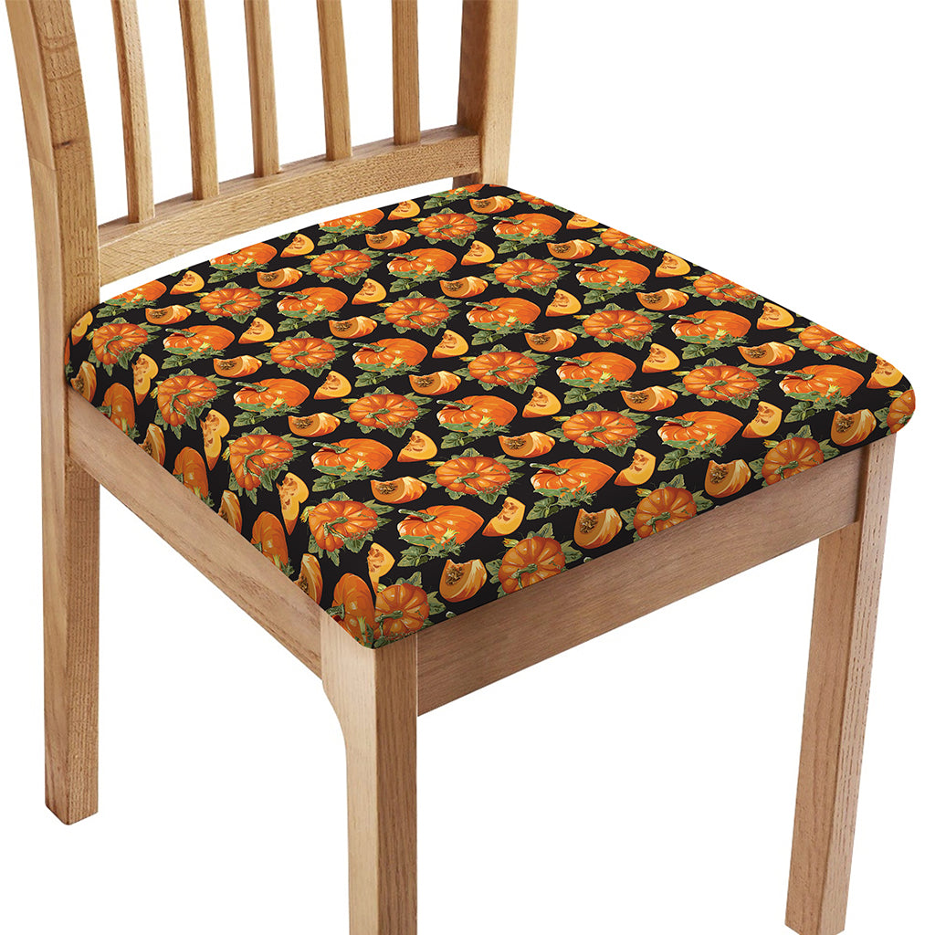 Vintage Pumpkin Pattern Print Chair Cushion Cover