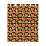Vintage Pumpkin Pattern Print Curtain