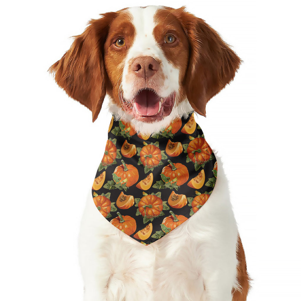 Vintage Pumpkin Pattern Print Dog Bandana