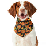 Vintage Pumpkin Pattern Print Dog Bandana