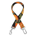 Vintage Pumpkin Pattern Print Dog Seat Belt