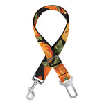 Vintage Pumpkin Pattern Print Dog Seat Belt