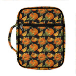 Vintage Pumpkin Pattern Print Front Pocket Bible Bag