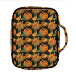Vintage Pumpkin Pattern Print Front Pocket Bible Bag