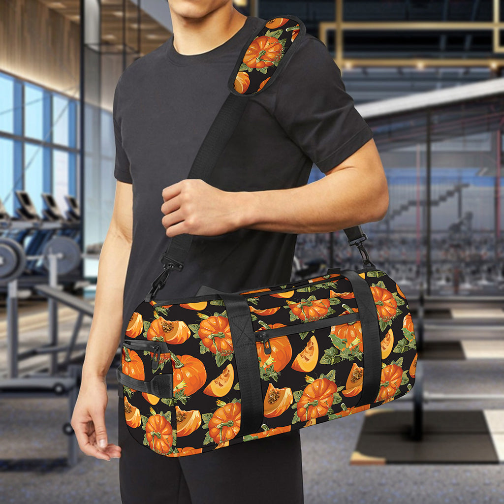 Vintage Pumpkin Pattern Print Gym Bag