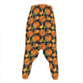 Vintage Pumpkin Pattern Print Hammer Pants