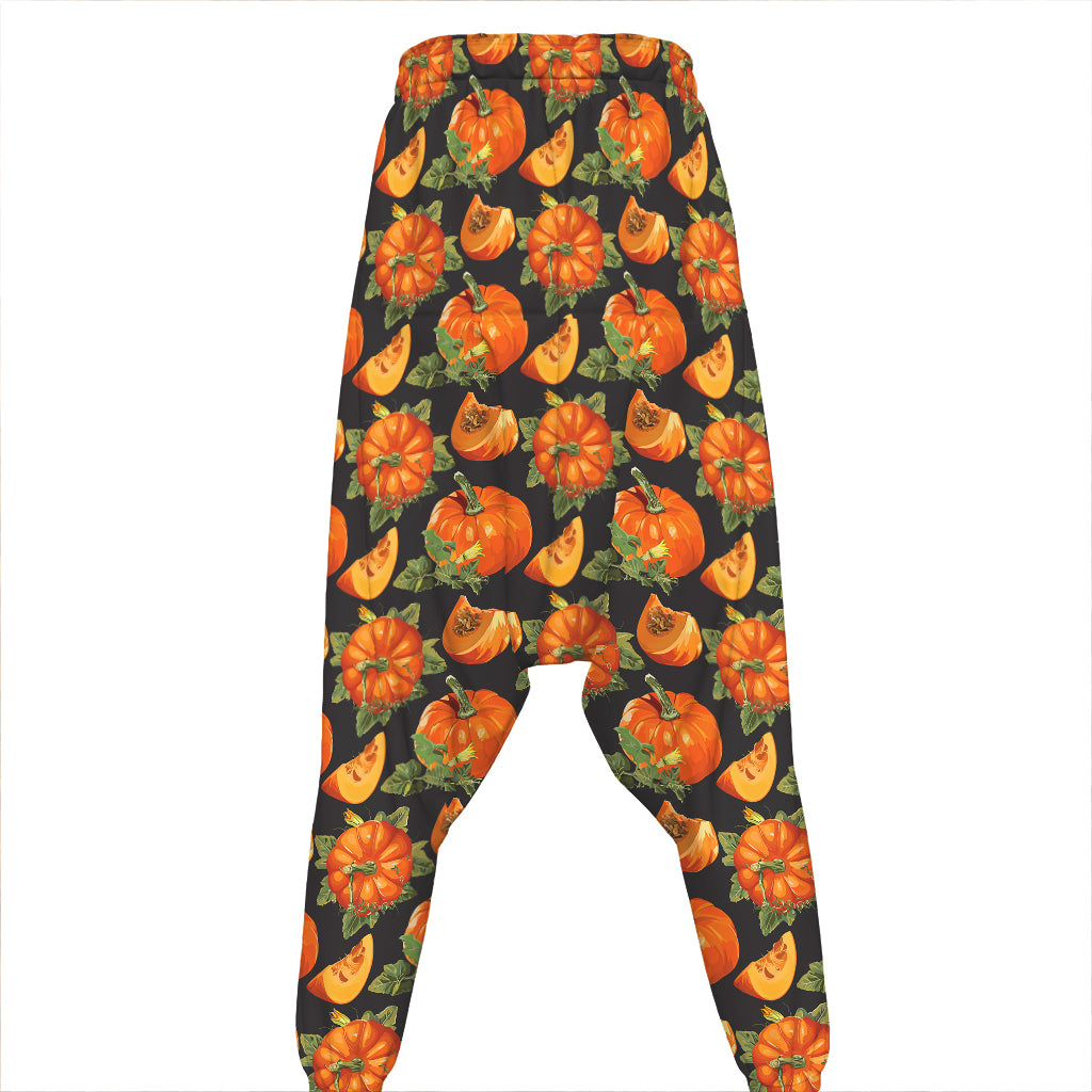 Vintage Pumpkin Pattern Print Hammer Pants