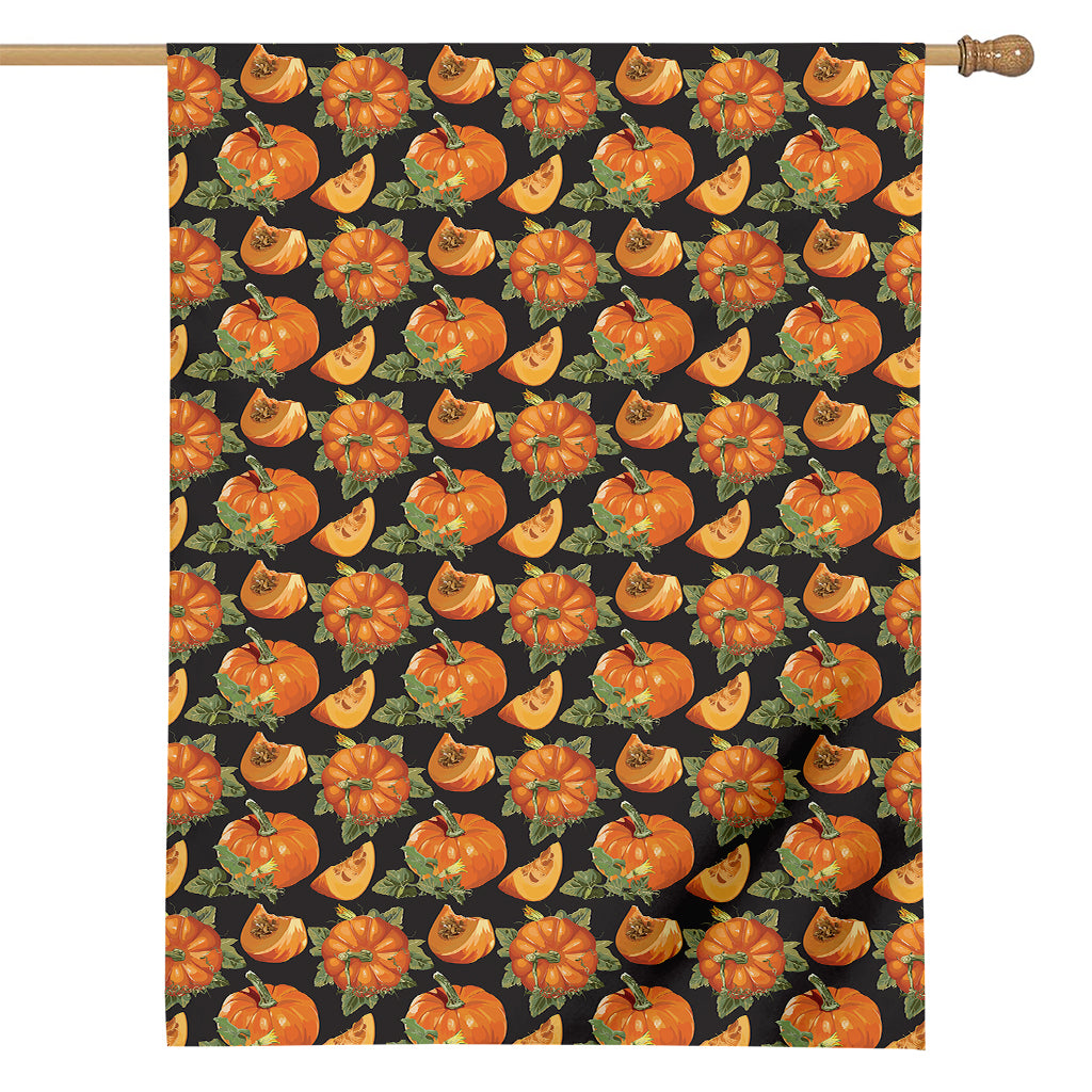 Vintage Pumpkin Pattern Print House Flag