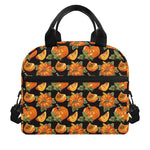 Vintage Pumpkin Pattern Print Insulated Lunch Bag