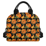 Vintage Pumpkin Pattern Print Insulated Lunch Bag