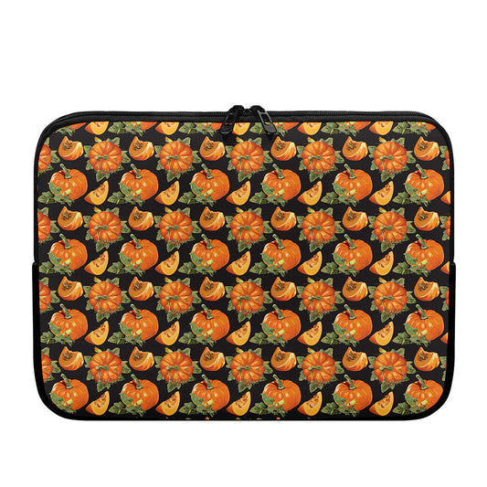 Vintage Pumpkin Pattern Print Laptop Sleeve