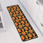 Vintage Pumpkin Pattern Print Long Kitchen Mat