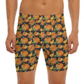 Vintage Pumpkin Pattern Print Men's Long Boxer Briefs