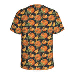 Vintage Pumpkin Pattern Print Men's Sports T-Shirt