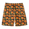 Vintage Pumpkin Pattern Print Men's Swim Trunks