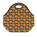 Vintage Pumpkin Pattern Print Neoprene Lunch Bag