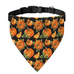 Vintage Pumpkin Pattern Print Over The Collar Dog Bandana