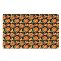 Vintage Pumpkin Pattern Print Polyester Doormat