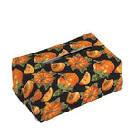 Vintage Pumpkin Pattern Print Rectangle Tissue Box Cover