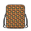 Vintage Pumpkin Pattern Print Rectangular Crossbody Bag