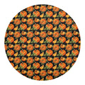 Vintage Pumpkin Pattern Print Round Blanket