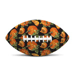Vintage Pumpkin Pattern Print Rugby Ball