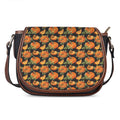 Vintage Pumpkin Pattern Print Saddle Bag