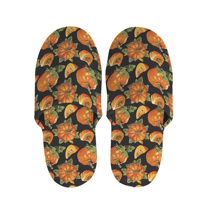 Vintage Pumpkin Pattern Print Slippers