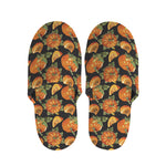 Vintage Pumpkin Pattern Print Slippers