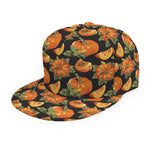 Vintage Pumpkin Pattern Print Snapback Cap