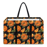 Vintage Pumpkin Pattern Print Utility Tote Bag