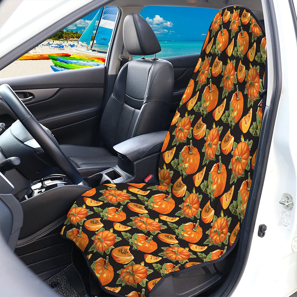 Vintage Pumpkin Pattern Print Waterproof Car Seat Cover