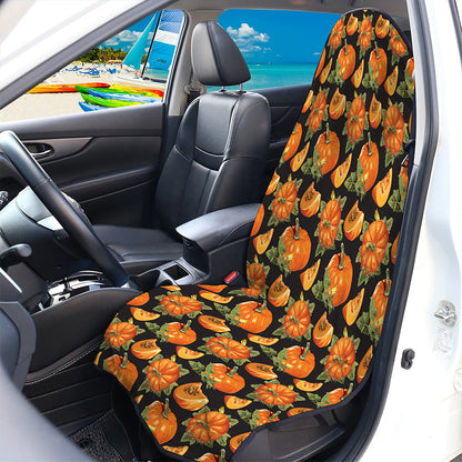 Vintage Pumpkin Pattern Print Waterproof Car Seat Cover